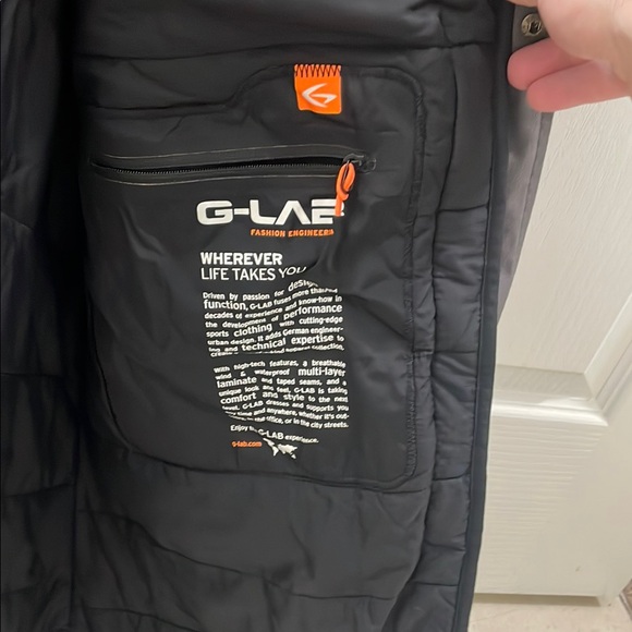 Gray Military Field Jacket with Stand-Up Collar - Picture 3 of 5